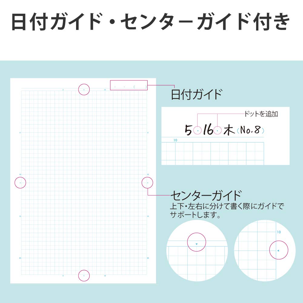 KOKUYO Campus B5 5mm grid 5 various Notebook, size, ruled, notebooks, No-30VS10-5NX5 (for uses)