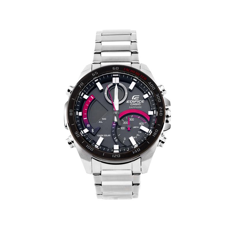 Casio EDIFICE Будильник с подключением к смартфону Календарь Солнечный кварцевый механизм Стальной ремешок Японские и корейские часы Мужские ECB-900YDB-1AJF