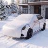 Прочная Алюминизированная Пленка Защита на Лобовое Стекло Автомобиля Снежный Чехол с Расширителем-Капюшоном, Алюминиевый Полутяжелый для Ледяного Покрытия, Зимний Морозный Щит для Внедорожника