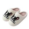 New Autumn and Winter Male and Female Couples Cute Cartoon Dog Cotton Slippers Home Indoor Non-slip Cotton Slippers Batch