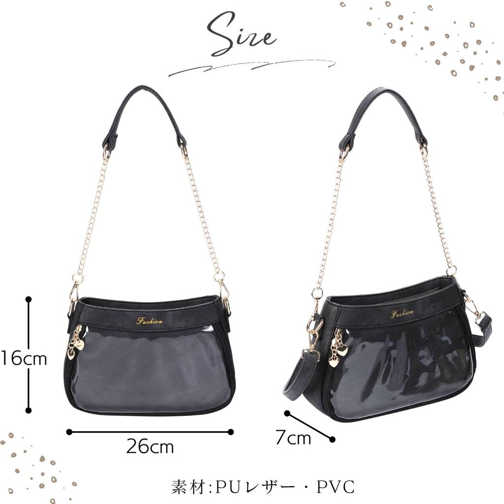 Ита-бэг через плечо Маленький ита-бэг Ита-бэг для взрослых Сумка для ошикацу Ита-бэг мини Сумка через плечо Сумка-тоут Черный Белый Кожаный стиль Стильный Милый Ошикацу