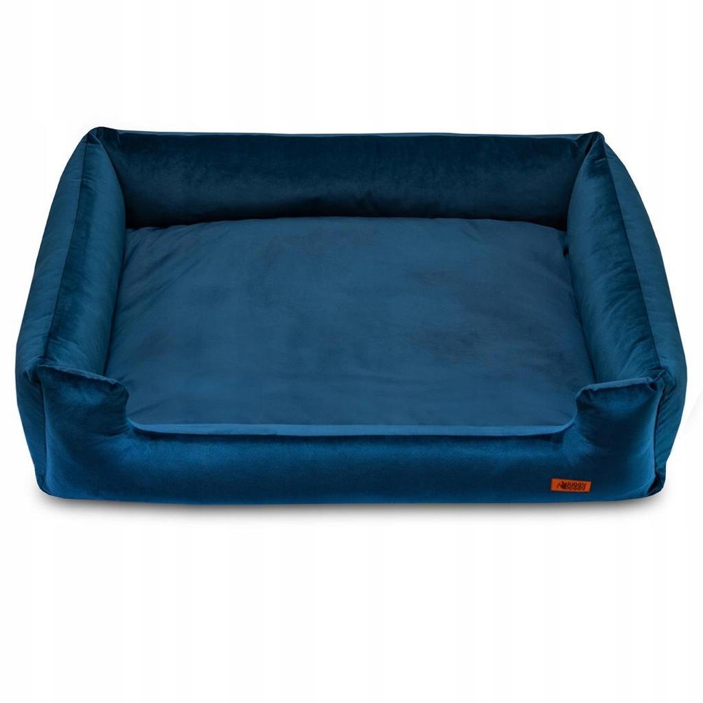 Legowisko dla psa welur granatowe premium posłanie husky huggy doggy xl
