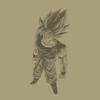 COSPA Dragon Ball Z Super Saiyan Son Goku in SAND Size L [Official] T-Shirt KHAKI,