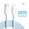 Кабель для передачи данных для iPhone 13 PD20W, плетеный кабель для быстрой зарядки типа c, подходит для зарядных кабелей Samsung IPhone13 14promax