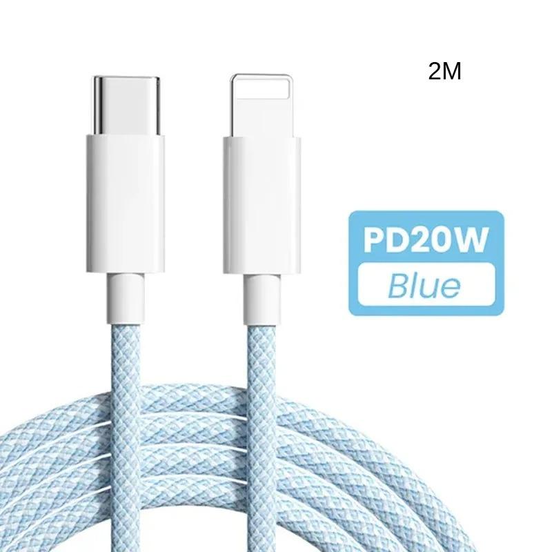 Кабель для передачи данных для iPhone 13 PD20W, плетеный кабель для быстрой зарядки типа c, подходит для зарядных кабелей Samsung IPhone13 14promax