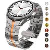 Ремешок из нержавеющей стали для Samsung Galaxy Watch 7 6 5 4 Classic 47мм 43мм 42 46мм 45мм Без зазоров Металлический ремешок 40 44мм Звеньевой браслет