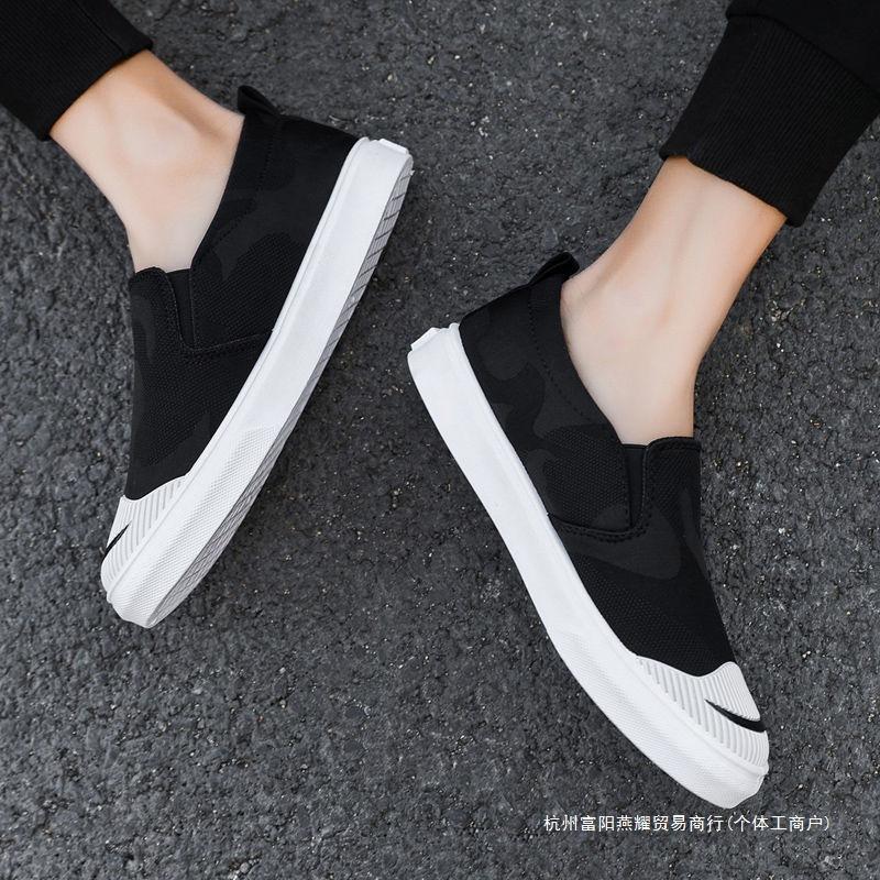 2024 лето новые мужские парусиновые туфли корейская версия повседневные студенческие туфли на одном ходу ленивые тканевые туфли трендовые мужские туфли