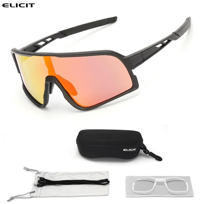 Elicit Professional Cycling Glasses for Outdoor Sports, Windproof, Sandproof, Uv Protection, Mountaineering and Running, for Men and Women