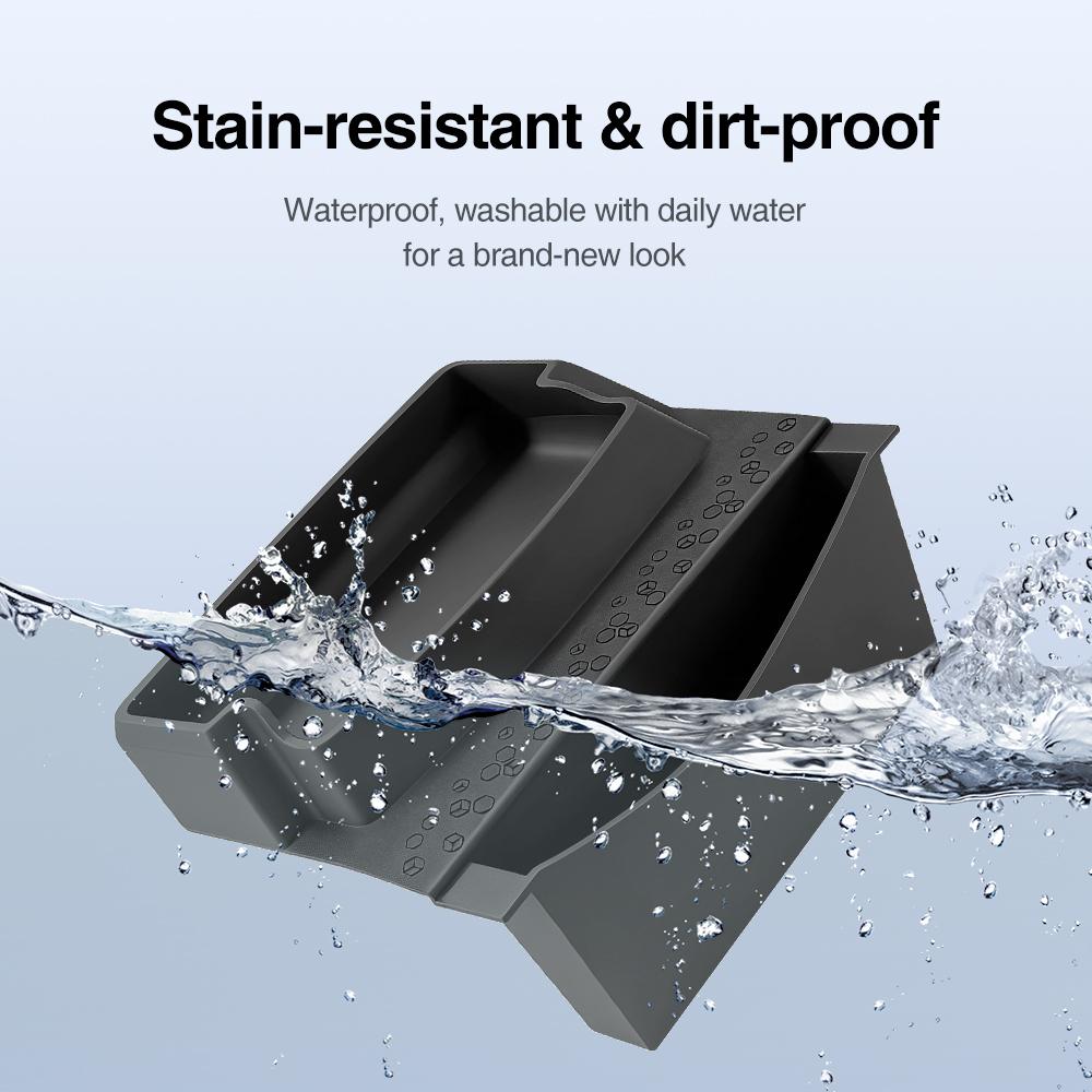 HEENVN Armrest Pocket Storage Organizer Tray Silicone For Tesla Model 3 Highland /Y Juniper / YL 2025-2026 Interior Accessories