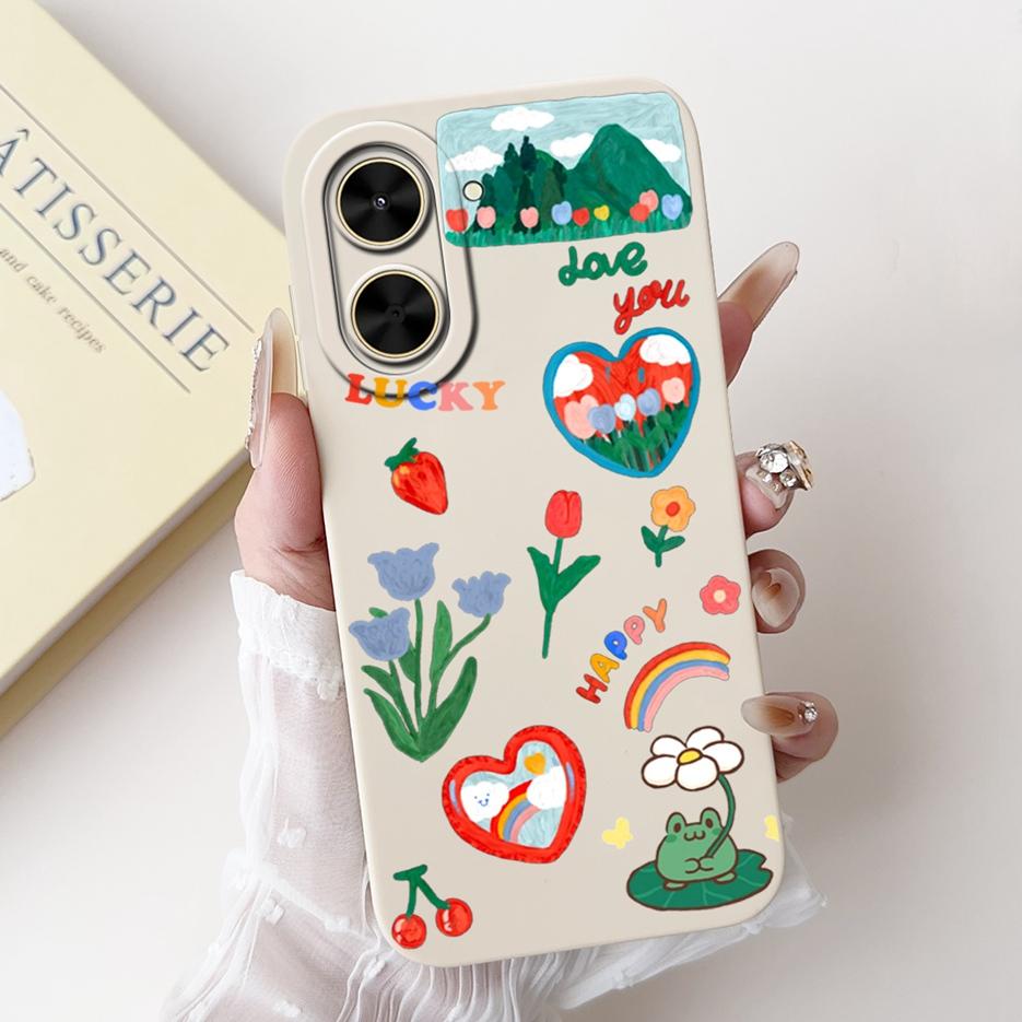 For Xiaomi Poco C71 Case Redmi A5 4G Stylish Candy Painted Cover Soft TPU Matte Phone Case For Xiaomi Redmi A5 4G PocoC71 Fundas