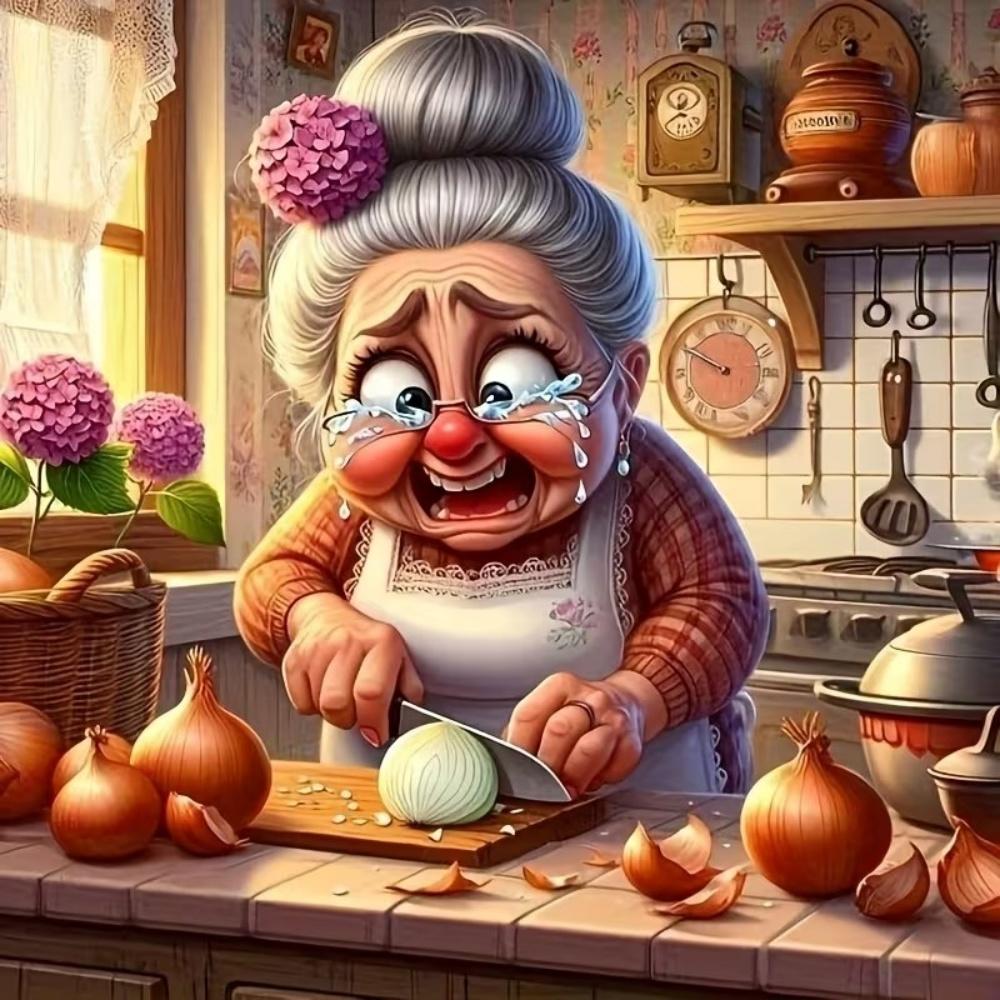 EverShine DIY Diamond Mosaic Old Woman Portrait Suitable for Beginners Painting Character New Arrival Embroidery Unique Gift