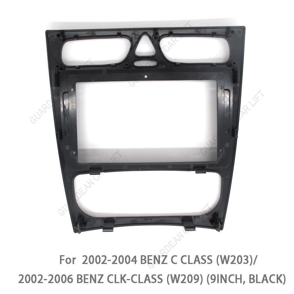 For Mercedes BENZ C-Klasse W203 CLK-klasse W209 G-klasse W463 Vito Viano W639 9 inch Car Radio Frame Kit Dash Panel GPS Fascias