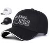 Unisex THE REAL BOSS Letter Embroidery Baseball Caps Adjustable Casual Hats Spring and Autumn Outdoor Sunscreen Hat