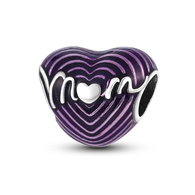 День матери Любовь Шарм Семейное дерево Мама Подвеска Шармы Бусины Подходит Оригинальный Браслет Для Женщин Мать Ювелирные Изделия Подарок