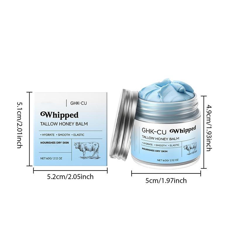 GHK-CU Whipped Tallow Honey Balm – 2% Copper Peptide + 5% Niacinamide, For Face & Neck