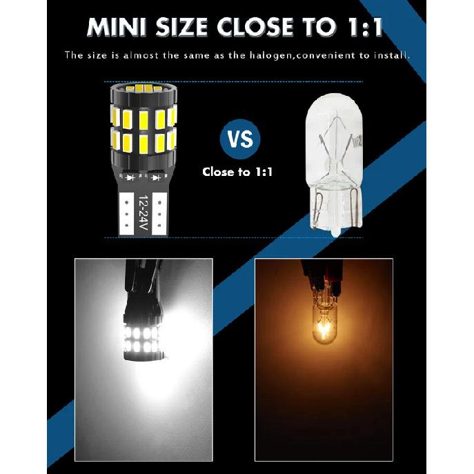 2x Canbus Car Led T10 W5W White 6000K Interior Dome And Trunk License Plate Light 3014 SMD For Nissan Altima Rogue Sentra Maxima