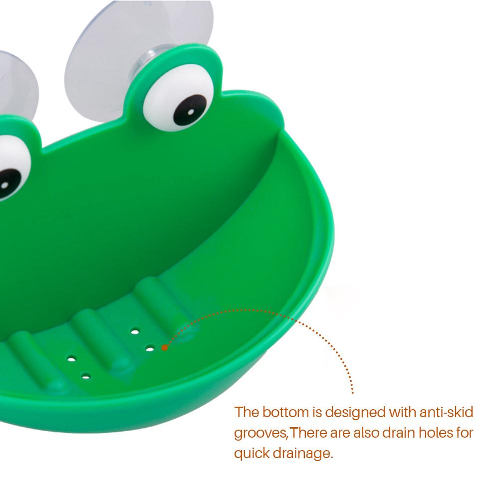 Настенная мыльница в виде лягушки с присосками