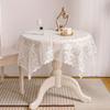 Elegant Floral Lace Tablecloth - Polyester, Rectangle, Machine Woven, For Kitchen & Dining Room Decoration