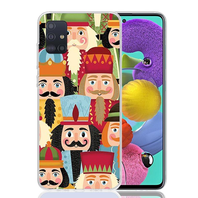 Мультяшный чехол для телефона 'Щелкунчик Король' для Samsung Galaxy A52 A51 A50S A12 A22 A32 A72 A10S A30S A31 A71 Note 20 Ultra 10 Plus S10 G