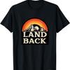 Верните землю Ретро Деколонизация Коренной американец Коренной Футболка