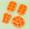 6-in-1 Silicone Halloween Pumpkin Mold for Cookies, Jelly, and Chocolate