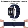 Ремешок для часов Apple, 44 мм, 40 мм, 38 мм, 42 мм, эластичный нейлоновый соло-петля, регулируемый браслет iWatch series SE 6, 5, 4, 3, 2, ремешок