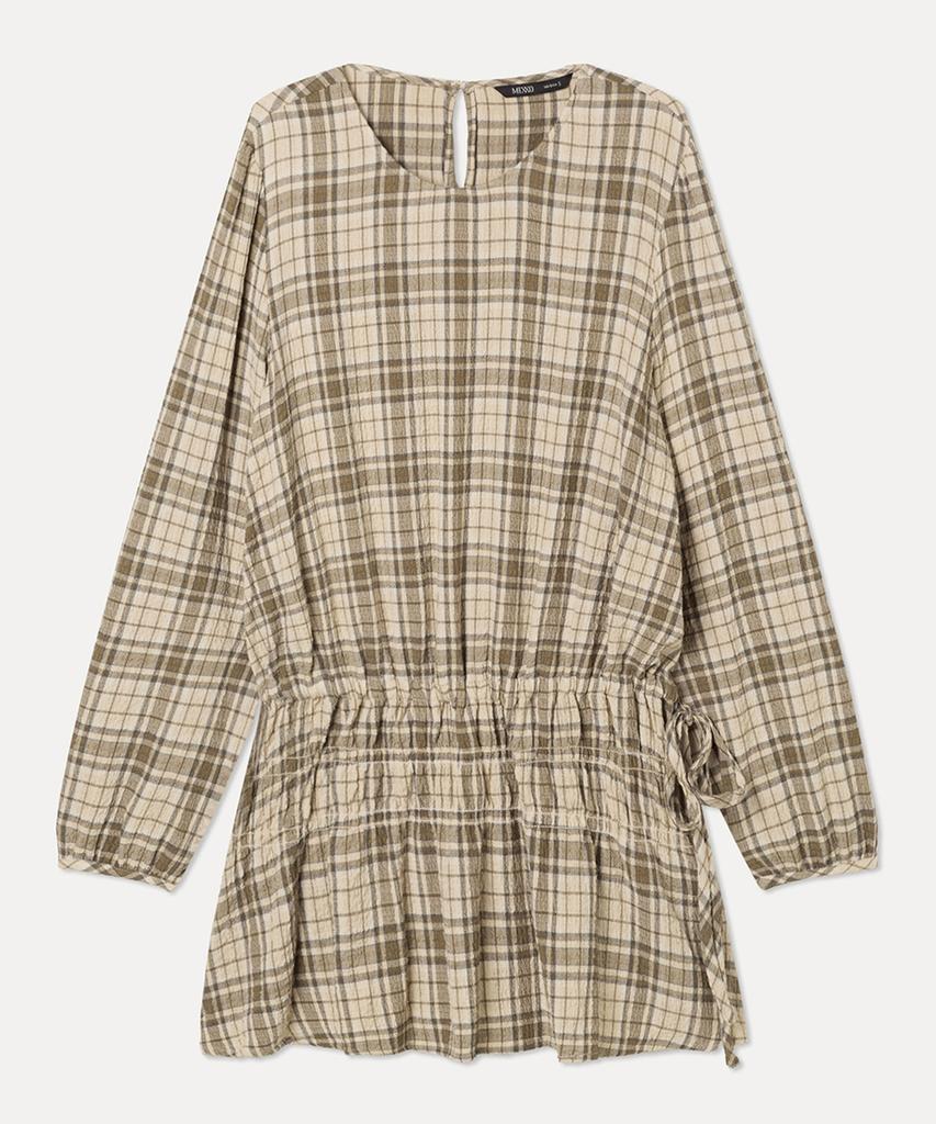MIXXO Мини-платье с оборками и расклешенной юбкой_Miwowg111B