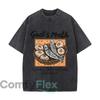 Gods Math Five Loaves Two Fish Five Thousand Meals Washed Vintage Short Sleeve Loose Streetwear Tee