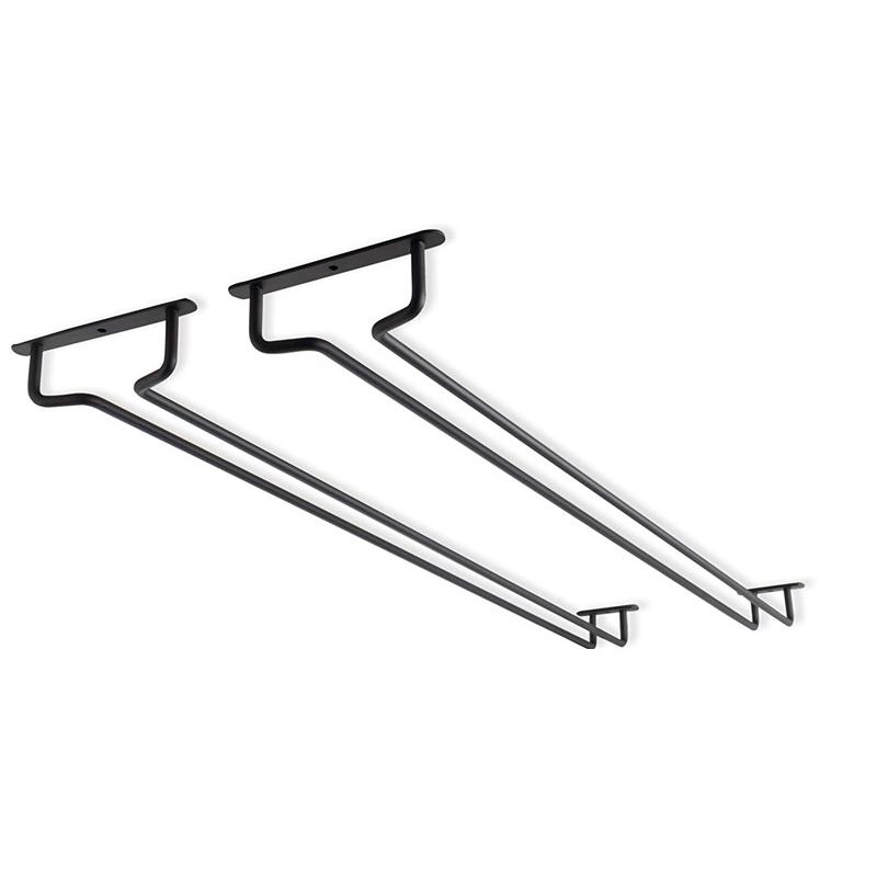 Wall Mount Wine Glass Holder Under Cabinet Wine Glass Holder Hanger Organizer Convenience Hanging Stemware Holder For Kitchen