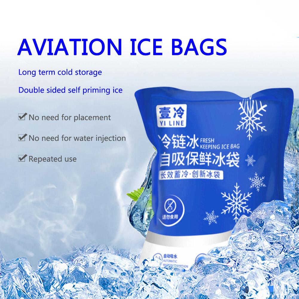 10/20pcs Ice Pack 200ml Disposable Food Ice Bag Travel Drinks Food Refrigeration Preservation for Insulation Box Foam Box