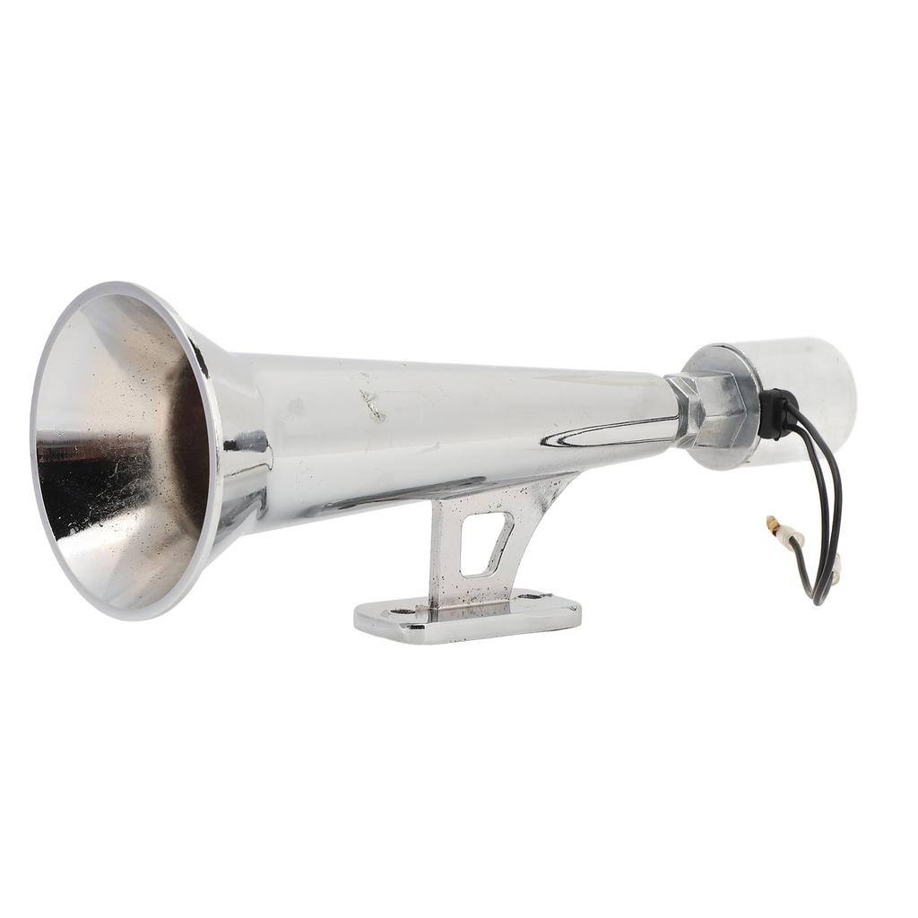Car Air Horn Universal Rustproof 150DB Metal Loud Silver Truck Whistle Horn for 12V 24V Boat Yacht RV Motocycle