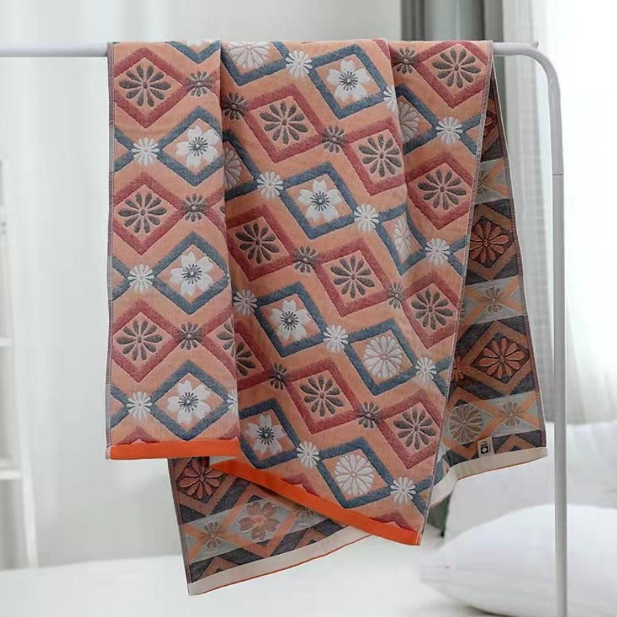 Multi-Layer Gauze Cotton Bath Towel Soft And Comfortable Beach Towel Ethnic Style Sun God Skin-Friendly Water Absorption