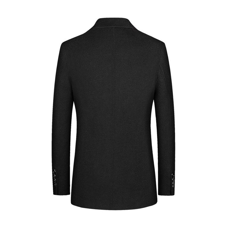 100% шерстяной костюм двусторонний шерстяной костюм корейская версия приталенный однотонный шерстяной костюм мужское пальто