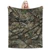 Super Warm Blanket Kids Camping Green And Brown Camo  Bedding Throws  Flannel Bedspread For Home Decor Graphic Sofa Bed Cover