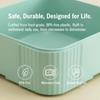 Doge Kids Bento Lunch Box Portable with Utensils 3 Compartment Microwave Safe Food Container for School Picnic