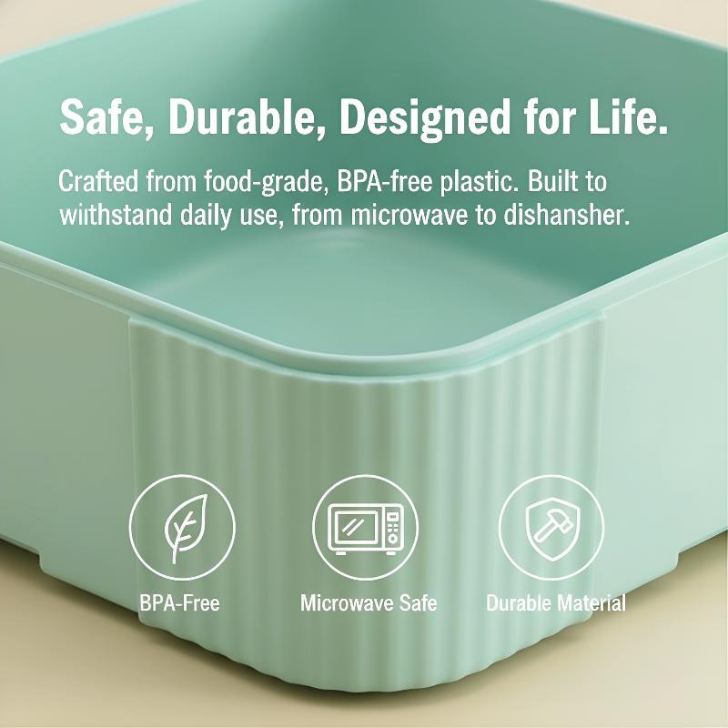 Doge Kids Bento Lunch Box Portable with Utensils 3 Compartment Microwave Safe Food Container for School Picnic