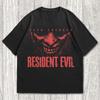 Футболка с принтом фильма RESIDENT EVIL 2026 - фильм ужасов, Футболка Resident Evil, Винтажная футболка с графикой в стиле хоррор, Y2K Готика,