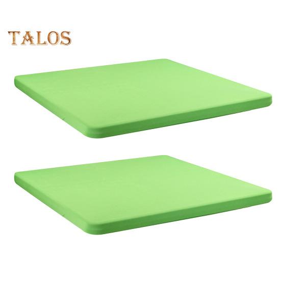 2 шт. эластичная скатерть на подгонку 34x34 дюйма квадратная скатерть с эластичным краем однотонная скатерть для кухни обеденной зоны пикника патио на открытом воздухе