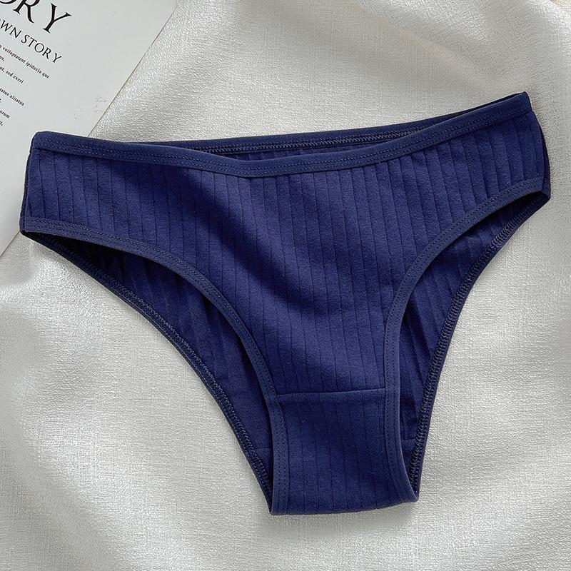 FINETOO Женские трусики из чистого хлопка, мягкие и дышащие, однотонное нижнее белье с низкой талией, размеры M-XL