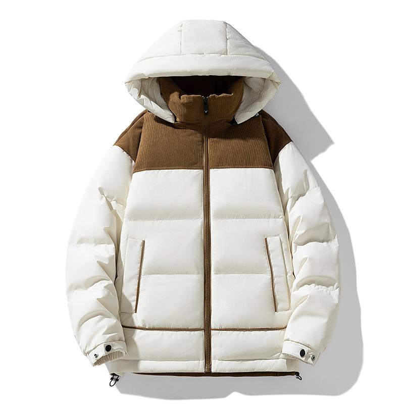 Зимняя новая пуховая куртка мужская пух белой утки молодежная повседневная с капюшоном утолщенная теплая пуховая мужская куртка