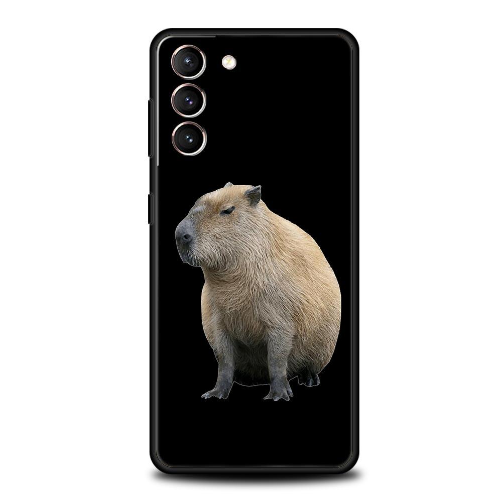 Милый мультяшный чехол для телефона Capybara для Samsung Galaxy S23 Ultra S22 S21 S20 FE 5G S10 S10E S9 S8 Plus Note 20 мягкий чехол-бампер