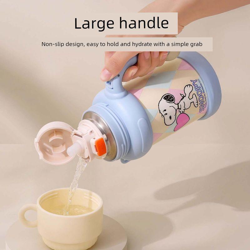 Snoopy Children's Large-Capacity Thermos Cup, Special Water Bottle for Students Going to School, Thermos Cup for Girls, High-Looking Cup