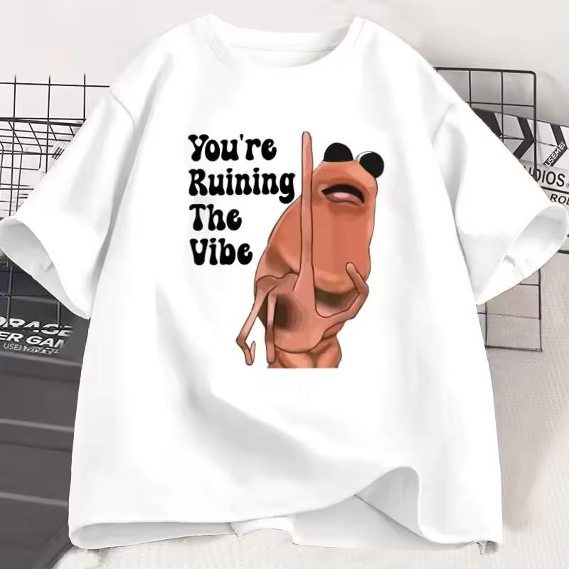 Marcus The Worm Funny T Shirt Trendy Short Sleeve Round Neck Tshirt Streetwear Printed T-shirt Clothes