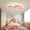 Modern Minimalist Children's Room Led Ceiling Lamp Nordic Creative Bedroom Warm Love Cloud Lights Lighting Fixtures Pink Lustre
