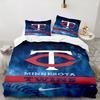 Neon Lights Minnesota Bedding Set 3pcs, High Quality Bedding Set Including 1pc Duvet Cover And 2pcs Pillowcases for Bedroom, Dormitory Gift