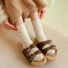 Thick Fuzzy Wool Socks Cashmere Long Socks Fashion Winter Warm Velvet Socks  For Women