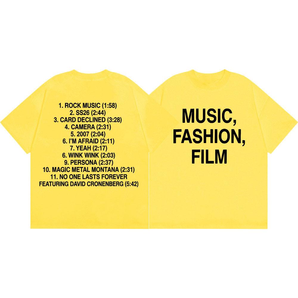 Charli Xcx Music Fashion Film Print T-shirt Men Women Clothing Rock Hip Hop T-shirts Summer Casual Cotton Short Sleeve T Shirt
