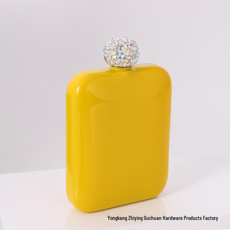 Мини Портативная Фляга из Нержавеющей Стали со Стразами