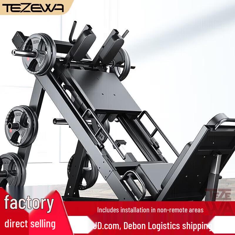 TEZEWA EM1086A Leg Press & Squat Machine with 155kg Plates