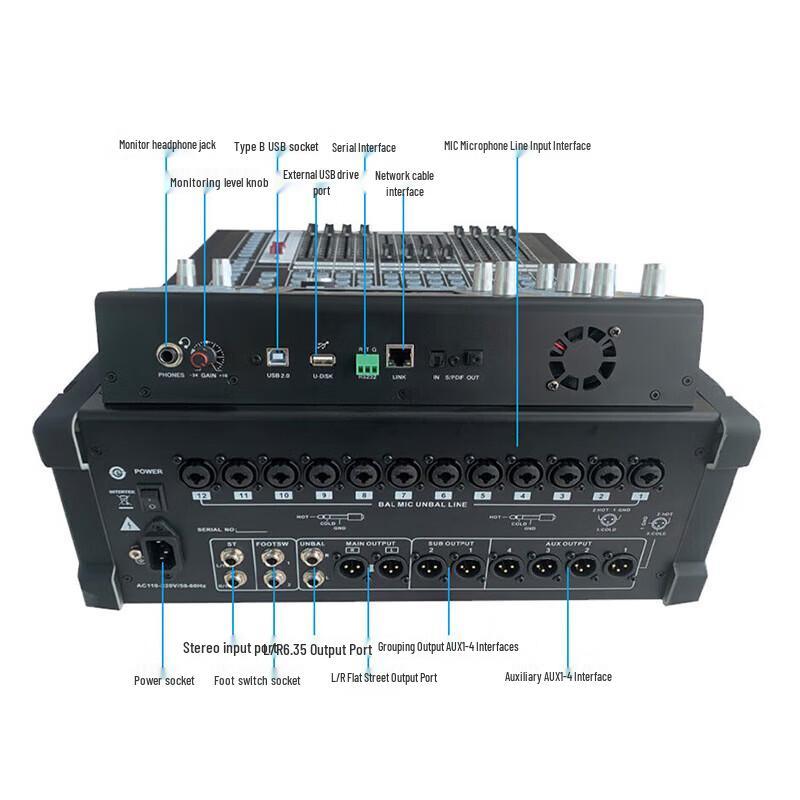 DAIPU DP-Digi 32-канальный цифровой микшерный пульт Stagebox (Китайская версия)